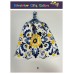 Crochet Top Hand Towel / Tea Towel - Yellow and Blue Mosaics B Crochet Top Hand Towel / Tea Towel - Yellow and Blue Mosaics B